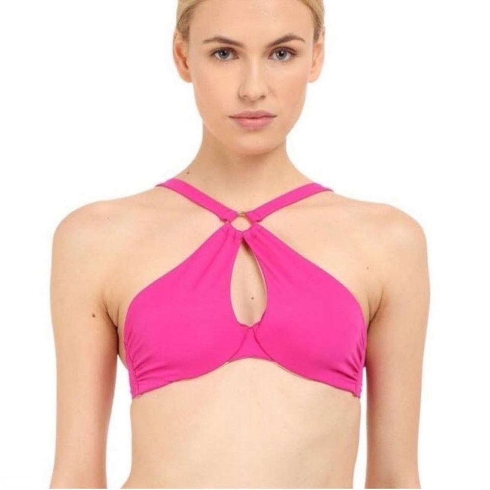 NEW L'Agent By Agent Provocateur Adrina Barbiecore Pink Bikini Top Size S